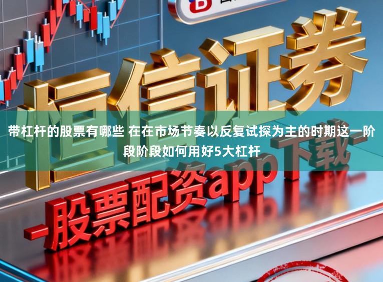 带杠杆的股票有哪些 在在市场节奏以反复试探为主的时期这一阶段阶段如何用好5大杠杆