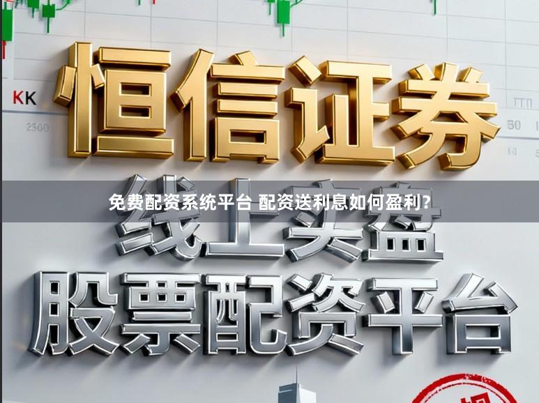 免费配资系统平台 配资送利息如何盈利？